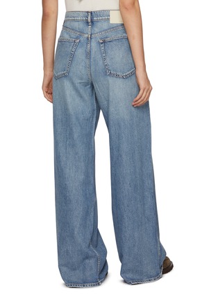 Back View - Click To Enlarge - RAG & BONE - Featherweight Sofie Wide Leg Jeans