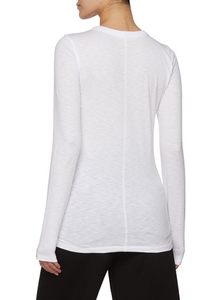 Back View - Click To Enlarge - RAG & BONE - The Slub Seamed Back Cotton T-Shirt