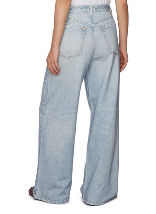 Back View - Click To Enlarge - RAG & BONE - Miramar Sofie Distressed Wide Leg Jeans