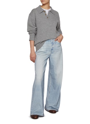 Figure View - Click To Enlarge - RAG & BONE - Miramar Sofie Distressed Wide Leg Jeans