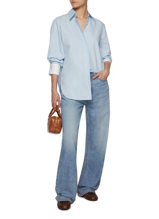 Figure View - Click To Enlarge - RAG & BONE - Featherweight Logan Wide Leg Jeans