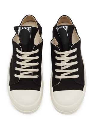 Detail View - Click To Enlarge - RICK OWENS DRKSHDW - Overdyed Denim Suede Men's Sneakers