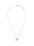 Main View - Click To Enlarge - SSIL - Clover Rhodium Gold Plated Brass Necklace