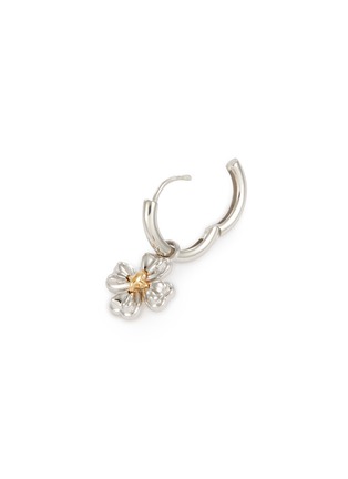 Detail View - Click To Enlarge - SSIL - Clover Rhodium Gold Plated Drop Earring