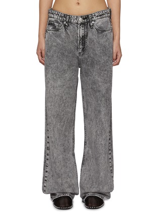 Main View - Click To Enlarge - RAG & BONE - Logan Featherweight Acid Wash Wide Leg Jeans