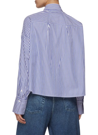 Back View - Click To Enlarge - RAG & BONE - Martha Striped Cotton Poplin Shirt