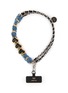 Main View - Click To Enlarge - VENNA - Black Hearts Denim On Chain Phone Strap