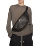 Figure View - Click To Enlarge - RICK OWENS  - Leather Marsupio Bag