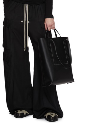 Figure View - Click To Enlarge - RICK OWENS  - Medium Shopper Leather Tote Bag