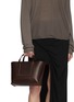 Figure View - Click To Enlarge - RICK OWENS  - Mini Shopper Leather Tote Bag