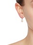 Figure View - Click To Enlarge - MISSOMA - Pearl Twisted Rhodium Plated Sterling Silver Small Hoop Earrings