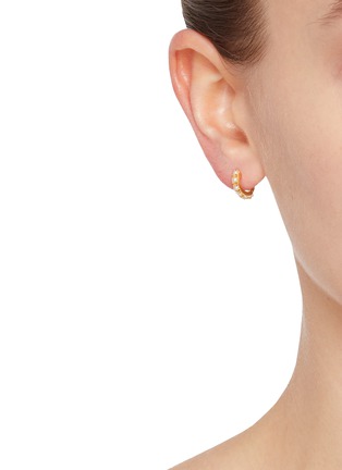 Figure View - Click To Enlarge - MISSOMA - 18K Gold Plated Sterling Silver Pearl Huggie Earrings