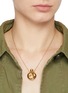 Figure View - Click To Enlarge - MISSOMA - 18K Gold Plated Brass Mother of Pearl Donut Bottle Pendant Necklace