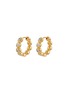 Main View - Click To Enlarge - MISSOMA - 18K Gold Plated Sterling Silver Tennis Small Hoop Earrings