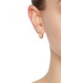 Figure View - Click To Enlarge - MISSOMA - 18K Gold Plated Sterling Silver Tennis Small Hoop Earrings