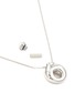 Detail View - Click To Enlarge - MISSOMA - Rhodium Plated Brass Mother of Pearl Dount Bottle Pendant Necklace