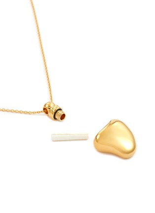 Detail View - Click To Enlarge - MISSOMA - 18K Gold Plated Brass Heart Bottle Pendant Necklace