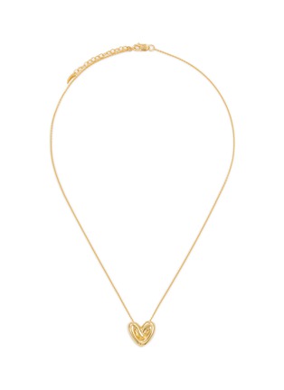 Main View - Click To Enlarge - MISSOMA - 18K Gold Plated Brass Puffy Heart Pendant Necklace