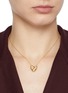 Figure View - Click To Enlarge - MISSOMA - 18K Gold Plated Brass Puffy Heart Pendant Necklace