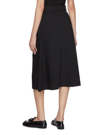 Back View - Click To Enlarge - JOSEPH - Pernette Fluid Twill Midi Skirt