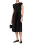 Figure View - Click To Enlarge - JOSEPH - Volta Pleated Drawstring Dress