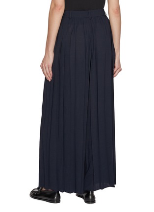 Back View - Click To Enlarge - JOSEPH - Tibre Pleated Cropped Wide Leg Pants