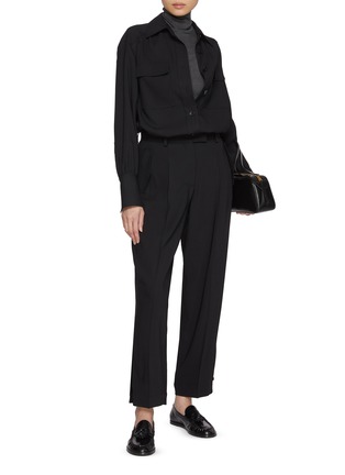 Figure View - Click To Enlarge - JOSEPH - Alexis Fluid Twill Trousers