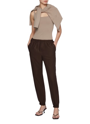 Figure View - Click To Enlarge - JOSEPH - Taio Elasticated Silk Cotton Pants