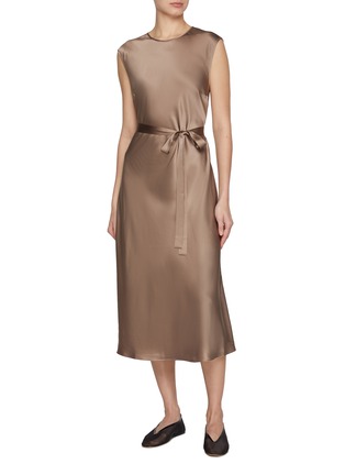 Figure View - Click To Enlarge - JOSEPH - Garnier Sleeveless Silk Dress