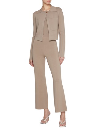 Figure View - Click To Enlarge - JOSEPH - Milano Elasticated Flared Leg Pants