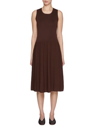 Main View - Click To Enlarge - JOSEPH - Satiny Ribbed Dress