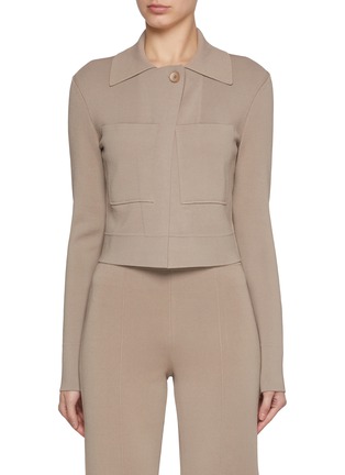 Main View - Click To Enlarge - JOSEPH - Milano Spread Collar Cropped Jacket