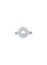 LC COLLECTION JEWELLERY Circle 18K White Gold Diamond Ring — US 7