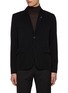 Main View - Click To Enlarge - LARDINI - Notch Lapel Single Breasted Knitted Blazer