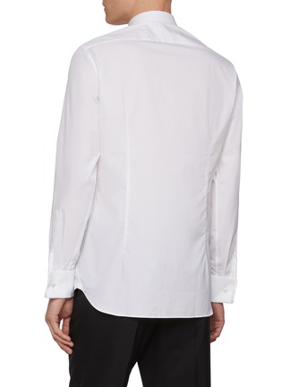 Back View - Click To Enlarge - LARDINI - Hidden Button Cotton Evening Shirt