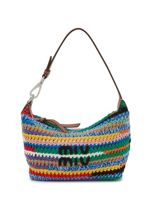 Main View - Click To Enlarge - MIU MIU - Contenitori Cotton Crochet Pouch