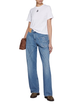 Figure View - Click To Enlarge - JW ANDERSON - Twisted Wide Leg Workwear Jeans