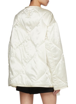 Back View - Click To Enlarge - JW ANDERSON - Oversized Collarless Quilted Jacket