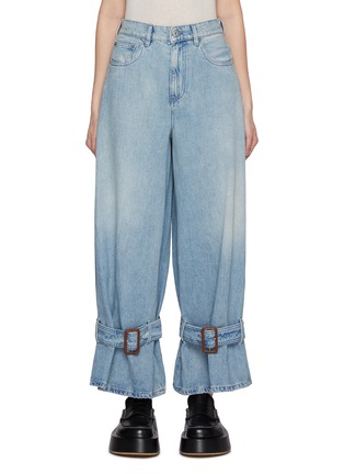 Main View - Click To Enlarge - JW ANDERSON - Buckled Cuff Light Wash Jeans