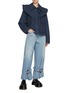 Figure View - Click To Enlarge - JW ANDERSON - Buckled Cuff Light Wash Jeans