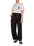 Figure View - Click To Enlarge - JW ANDERSON - Window Embroidery Cotton T-Shirt