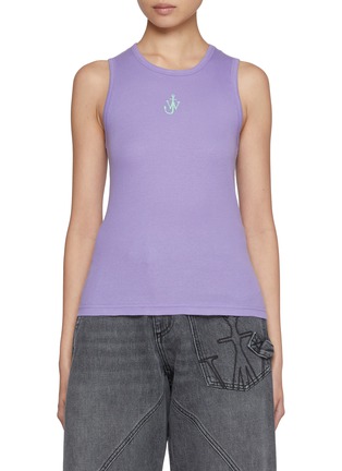 Main View - Click To Enlarge - JW ANDERSON - Embroidered Anchor Cotton Vest