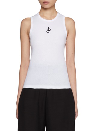 Main View - Click To Enlarge - JW ANDERSON - Embroidered Anchor Cotton Vest