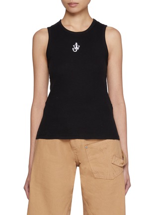 Main View - Click To Enlarge - JW ANDERSON - Embroidered Anchor Cotton Vest