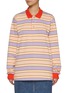 Main View - Click To Enlarge - JW ANDERSON - Contrast Trim Cotton Polo Shirt