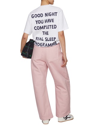 Figure View - Click To Enlarge - JW ANDERSON - Slogan Back Cotton T-Shirt