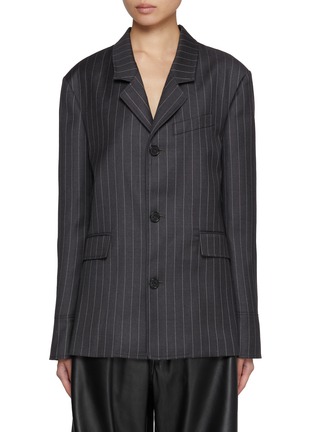 Main View - Click To Enlarge - JW ANDERSON - Tailored Half Open Back Wool Shirt Jacket