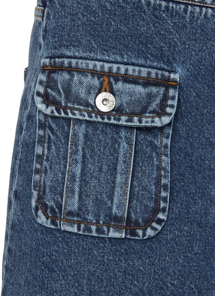  - JW ANDERSON - Patch Pocket Dark Wash Denim Mini Skirt