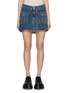 Main View - Click To Enlarge - JW ANDERSON - Patch Pocket Dark Wash Denim Mini Skirt