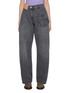 Main View - Click To Enlarge - JW ANDERSON - Twisted Wide Leg Workwear Jeans